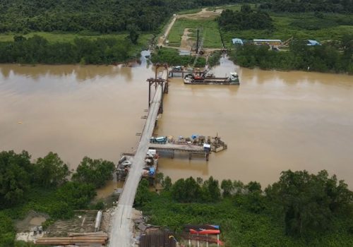Sungai Lingga Bridge and Approach Road at Lingga, Sri Aman Division, Sarawak-2